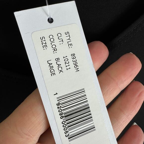 Annalee & Hope NWT Black Cold Shoulder Lightweight Knee Length Dress Size L - Picture 6 of 8